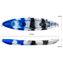 Eagle Pro Double Fishing Kayak Package - Blue Camo [Newcastle]