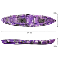 Merlin Pro Double Fishing Kayak Package - Purple Camo [Adelaide]