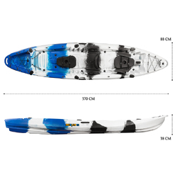 Merlin Pro Double Fishing Kayak Package - Blue Camo [Newcastle]