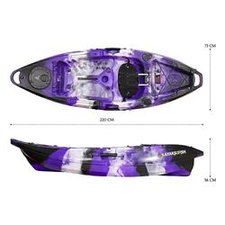 NEXTGEN 7 Fishing Kayak Package - Purple Camo [Perth]