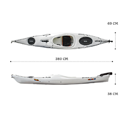 Oceanus 12.5 Single Sit In Kayak - Pearl [Melbourne]