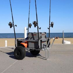 YakAttack SandRig Surf Cart, 20” x 36” with 16" Rubber Tires YakAttack SandRig Surf Cart, 20” x 36” with 16" Rubber Tires
