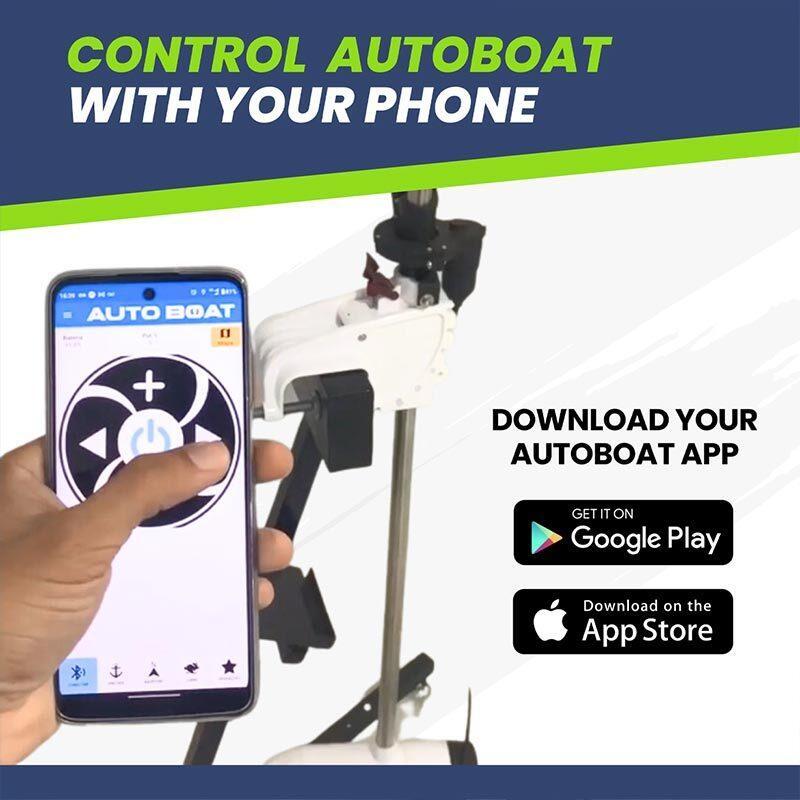 AutoBoat Smart Head GPS Pro Anchor System with App & Remote Control- Black AutoBoat Smart Head GPS Pro Anchor System with App & Remote Control- Black