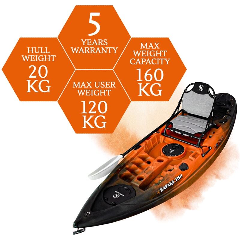 NEXTGEN 9 Fishing Kayak Package - Sunset [Brisbane-Coorparoo]