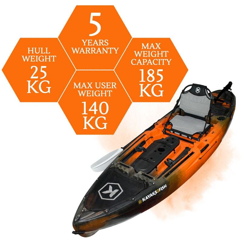 NEXTGEN 10 MKII Pro Fishing Kayak Package - Sunset [Brisbane-Coorparoo]
