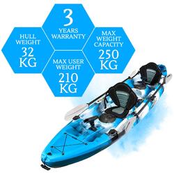 Eagle Double Fishing Kayak Package - Blue Lagoon [Brisbane-Darra]