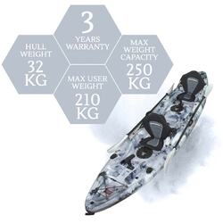 Eagle Double Fishing Kayak Package - Grey Camo [Perth]