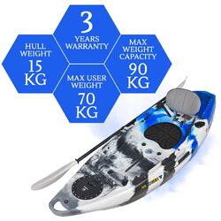 NextGen 7 Fishing Kayak Package - Blue Camo [Newcastle]