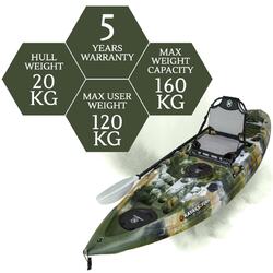 NEXTGEN 9 Fishing Kayak Package - Jungle Camo [Brisbane-Coorparoo]