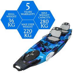 NextGen 13 Duo Pedal Kayak - Galaxy [Pickup Melbourne]
