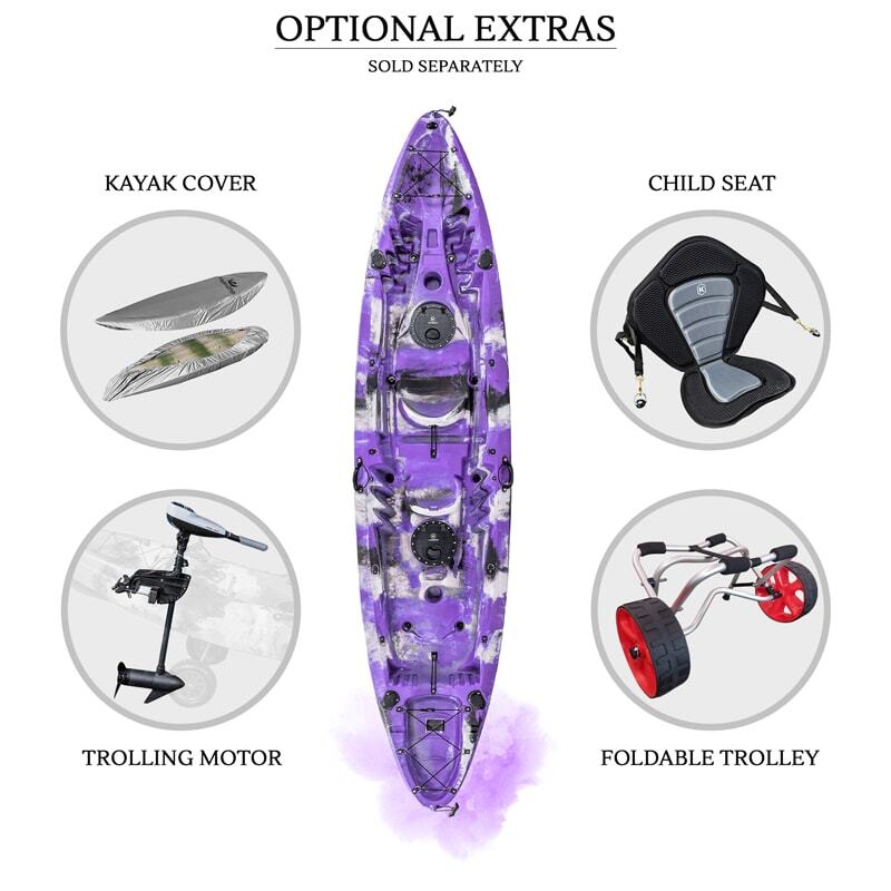 Eagle Pro Double Fishing Kayak Package - Purple Camo [Brisbane-Coorparoo]