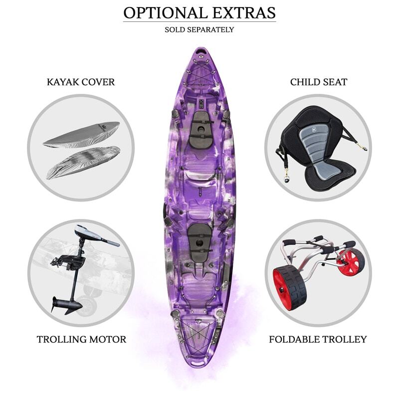 Merlin Double Fishing Kayak Package - Purple Camo [Sydney]