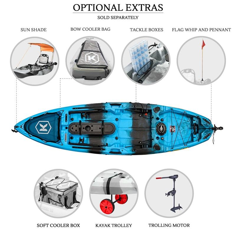 NEXTGEN 10 MKII Pro Fishing Kayak Package - Sky Blue [Newcastle]