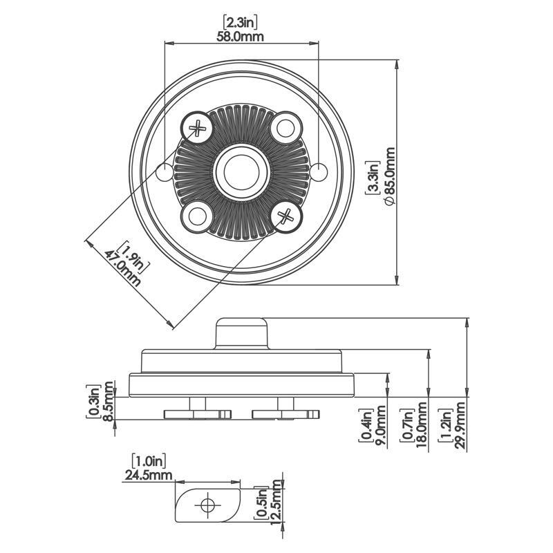 Railblaza HEXX Adhesive RIBPort Mount Railblaza HEXX Adhesive RIBPort Mount