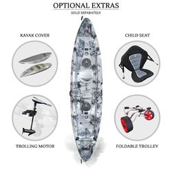 Eagle Double Fishing Kayak Package - Grey Camo [Melbourne]