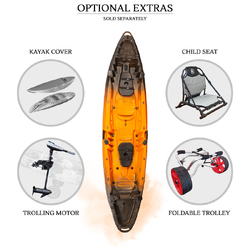 Merlin Pro Double Fishing Kayak Package - Sunset [Melbourne]