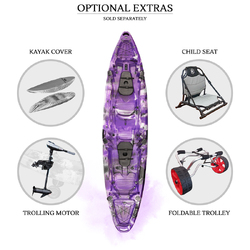 Merlin Pro Double Fishing Kayak Package - Purple Camo [Perth]