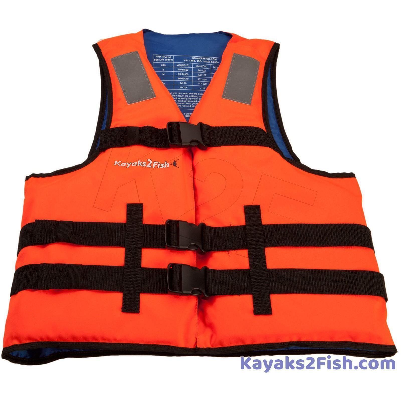 Aquarius Fishing PFD Buoyancy Aid Jacket Vest 55N-70N Watersports ISO-5 CE 
