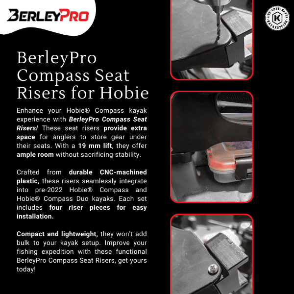 BerleyPro Compass Seat Risers for Hobie