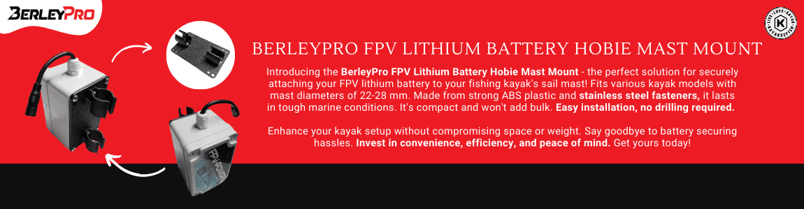 BerleyPro FPV Lithium Battery Hobie Mast Mount