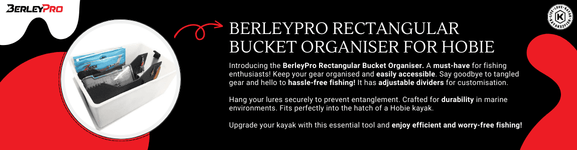 BerleyPro Rectangular Bucket Organiser for Hobie