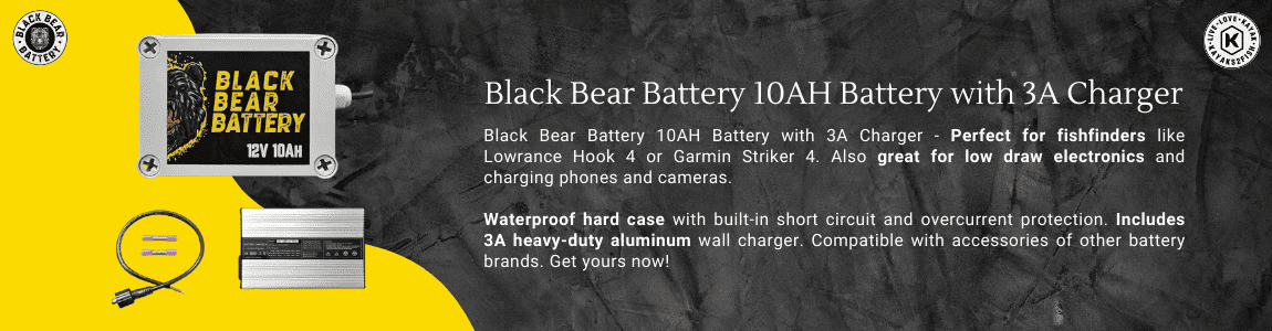 Black Bear Battery 10AH Battery with 3A Charger