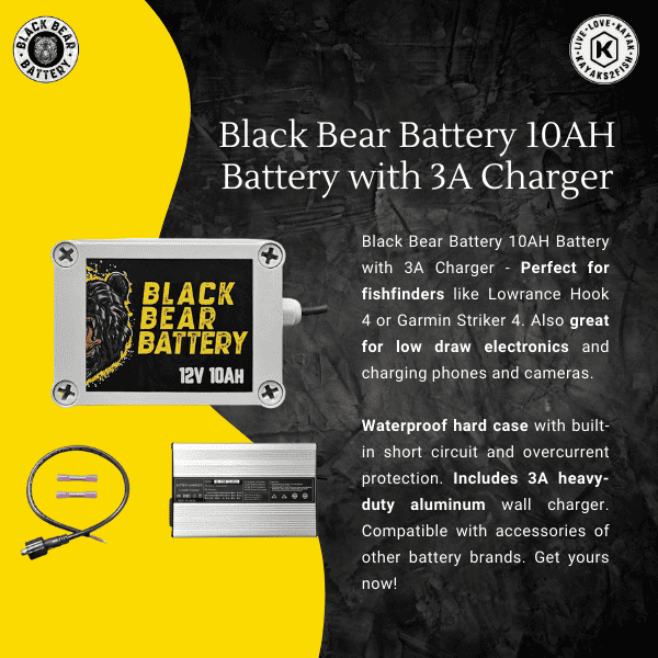 Black Bear Battery 10AH Battery with 3A Charger