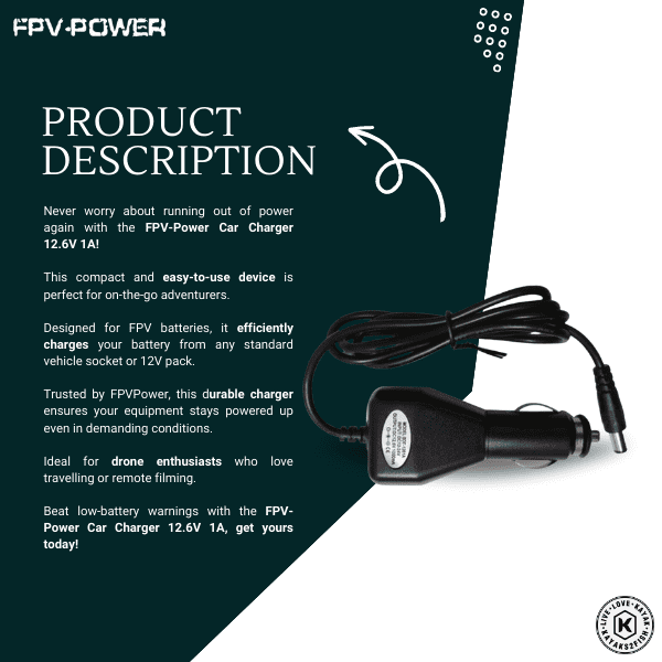 FPV-Power Car Charger 12.6V 1A