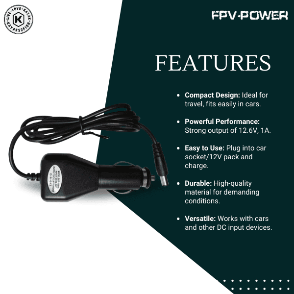 FPV-Power Car Charger 12.6V 1A