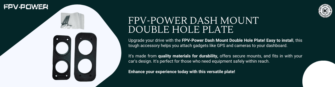 FPV-Power Dash Mount Double Hole Plate