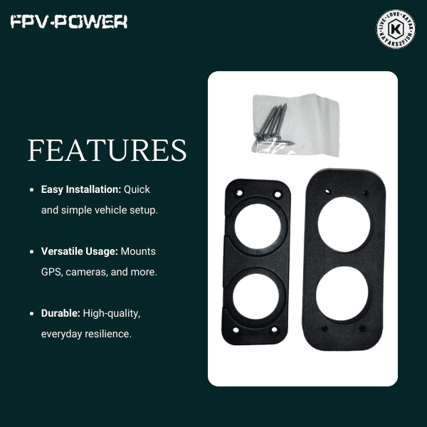 FPV-Power Dash Mount Double Hole Plate