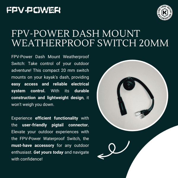 FPV-Power Dash Mount Weatherproof Switch 20mm