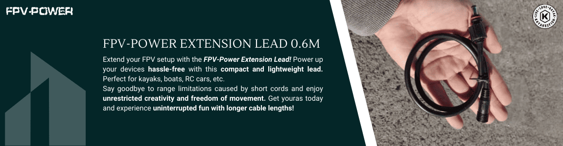 FPV-Power Extension Lead 0.6m