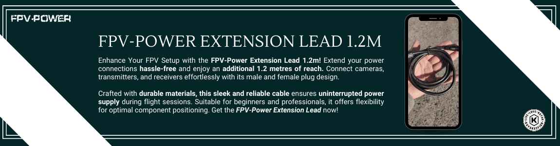 FPV-Power Extension Lead 1.2m