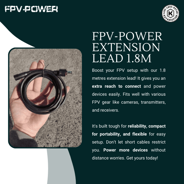 FPV-Power Extension Lead 1.8m