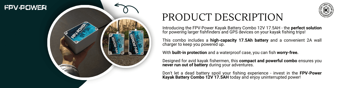 FPV-Power Kayak Battery Combo 12V 17.5AH