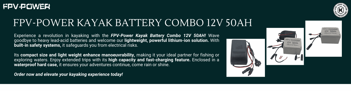 FPV-Power Kayak Battery Combo 12V 50AH