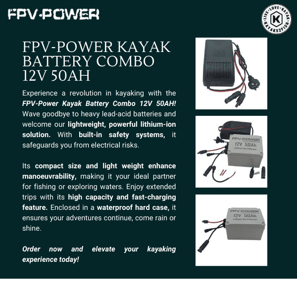 FPV-Power Kayak Battery Combo 12V 50AH