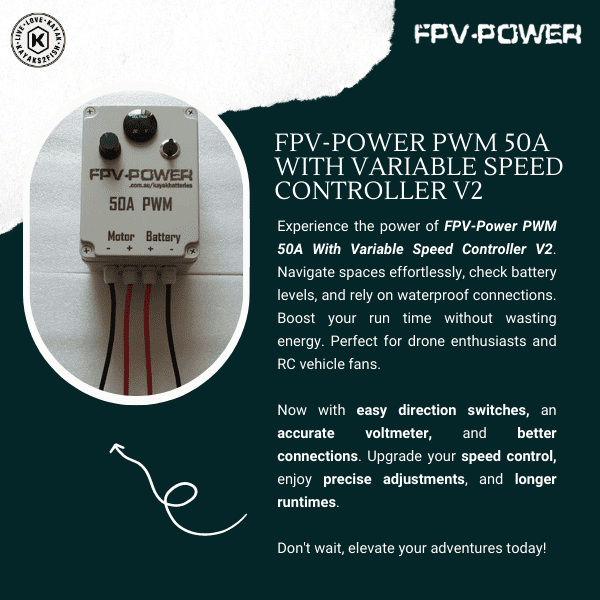 FPV-Power PWM 50A with Variable Speed Controller V2