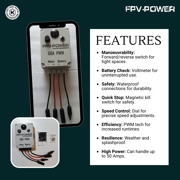 FPV-Power PWM 50A with Variable Speed Controller V2