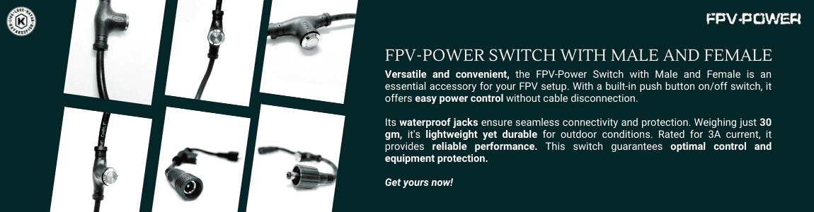 FPV-Power Switch with Male and Female