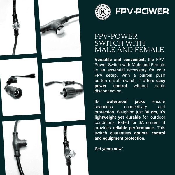 FPV-Power Switch with Male and Female