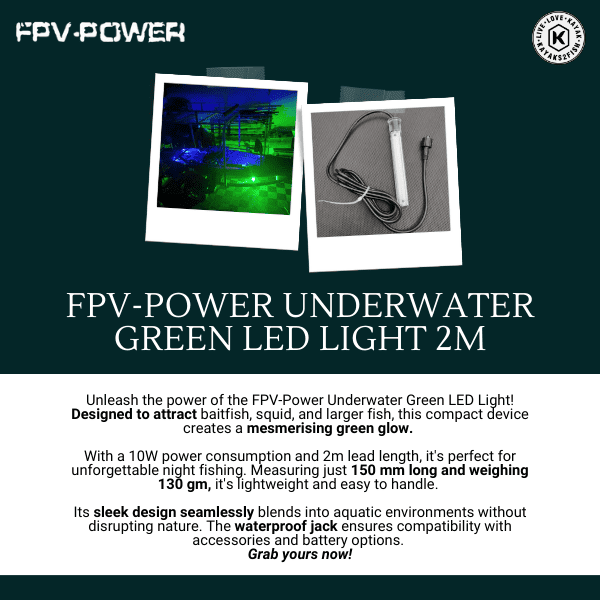 FPV-Power Underwater Green LED Light 2m