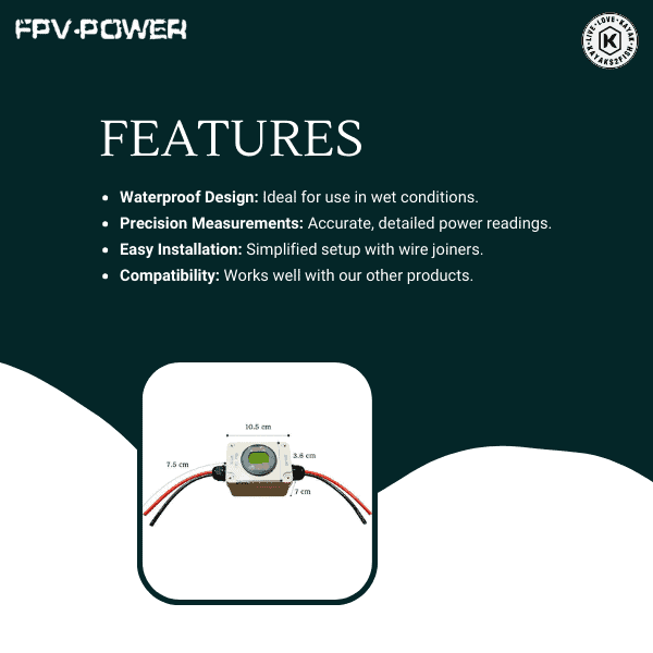 FPV-Power Waterproof Battery Meter 75A