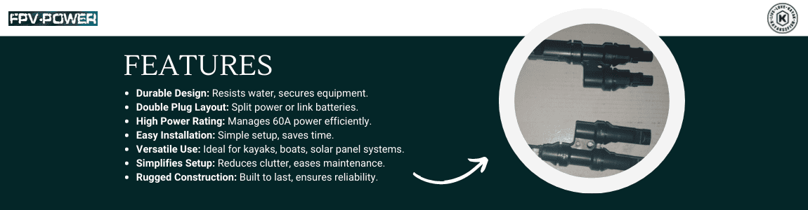 FPV-Power Waterproof Connector Set 60A Double Plug