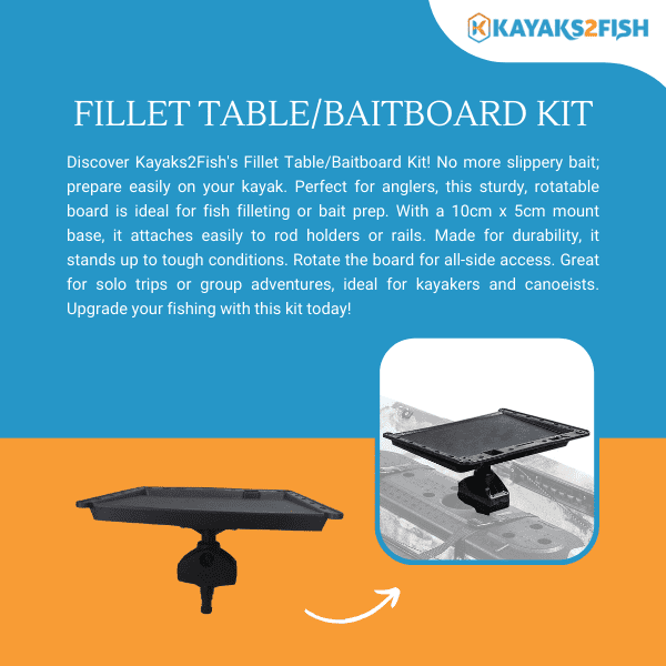 K2F Fillet TableBaitboard Kit - $69 - Kayaks2Fish