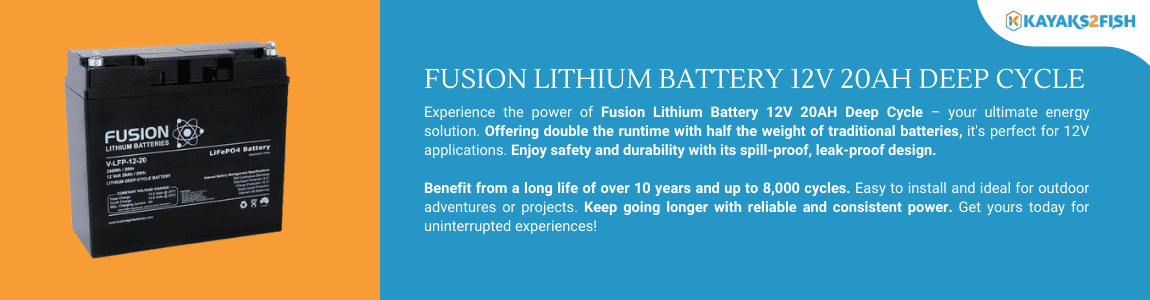 Fusion Lithium Battery 12V 20AH Deep Cycle