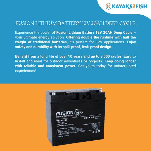 Fusion Lithium Battery 12V 20AH Deep Cycle