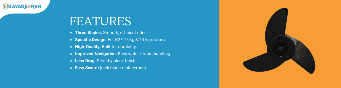 K2F 3 Blade Replacement Propeller 15-23kg