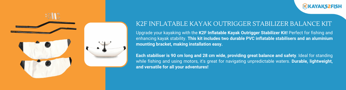 K2F Inflatable Kayak Outrigger Stabilizer Balance Kit
